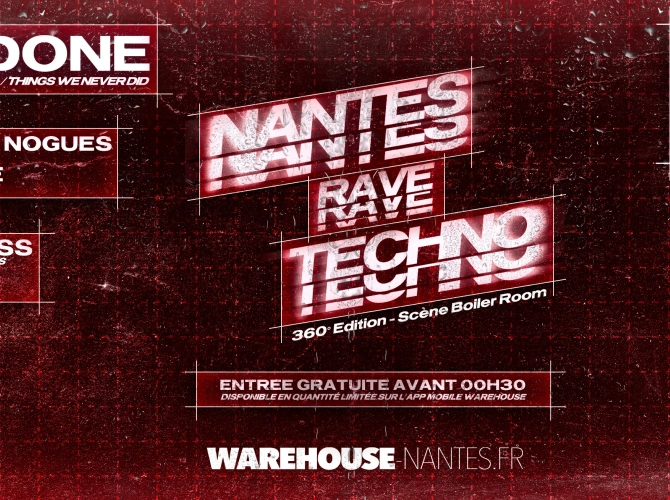 NANTES RAVE TECHNO w/ Hadone, Etienne Nogues, Vitaline, Lowbass, Faast