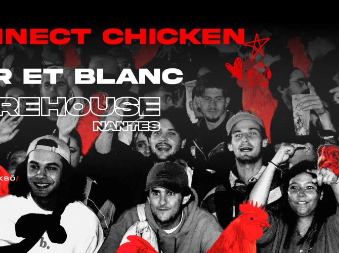 Connect Ckicken invite Noir & Blanc