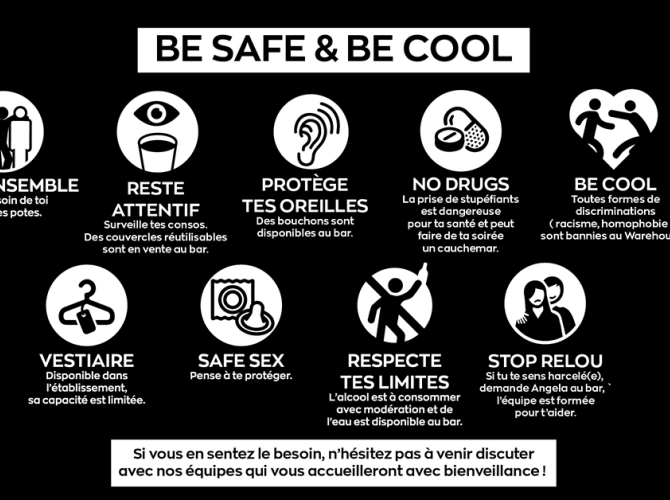 Be Safe, Be Cool, la charte de bons comportements !