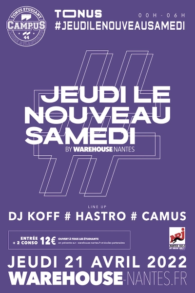 TONUS #JEUDI LE NOUVEAU SAMEDI