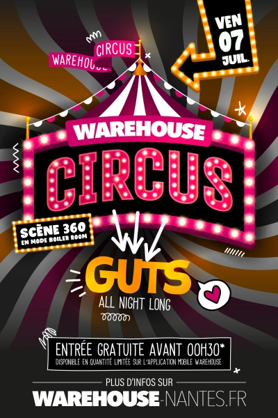 Warehouse Circus - Guts All Night Long en mode 360° - Boiler Room !