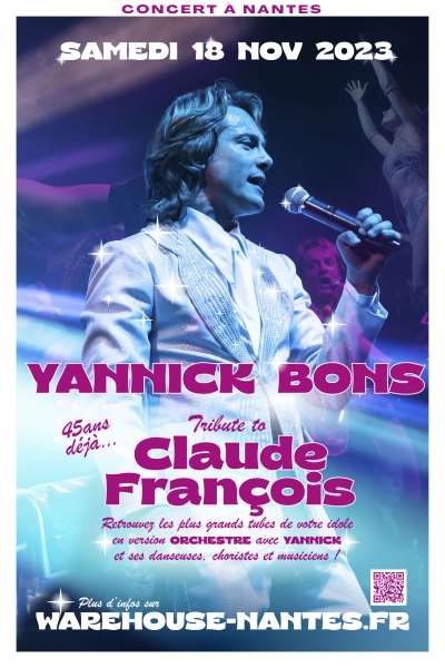 CONCERT : Yannick Bons - Tribute to Claude François