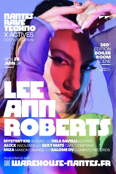 Nantes Rave Techno x Actives 100% Feminin w/ LEE ANN ROBERTS & more
