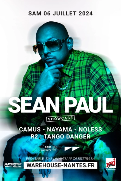 Sean Paul en showcase exclusif à Nantes !