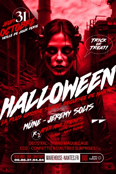 HALLOWEEN 2024 - La plus grosse soirée déguisée à Nantes !