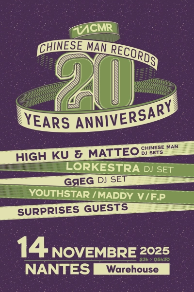 Chinese Man 20 Years Party au Warehouse !