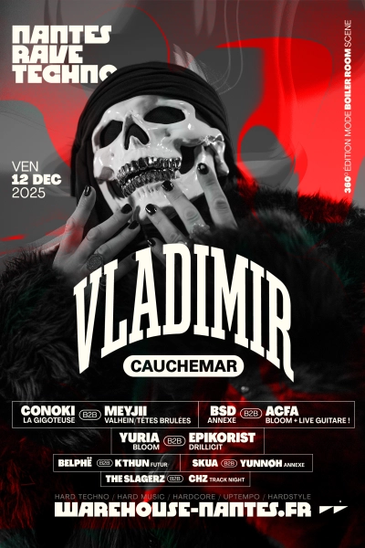 Nantes Rave Techno W/ Vladimir Cauchemar