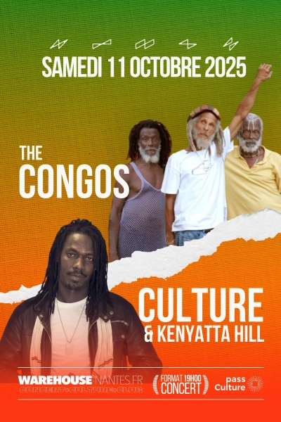 The Congos, Culture & Kenyatta Hill + Lidiop en concert à Nantes !