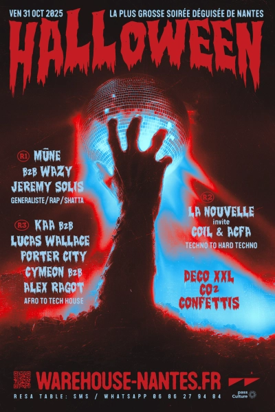 HALLOWEEN 2025 - La plus grosse soirée déguisée à Nantes !