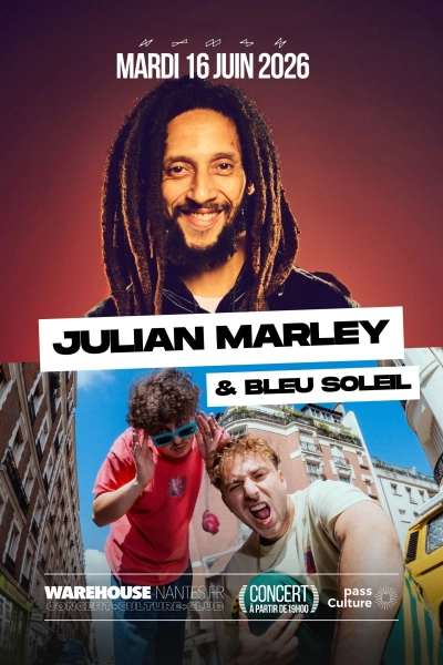 Julian Marley + Bleu Soleil en concert à Nantes