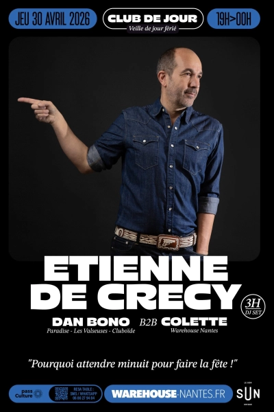CLUB DE JOUR invite Etienne de Crécy pour 3h de dj set !