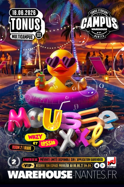 Tonus Mousse XXL - Date UNIQUE - Multicampus