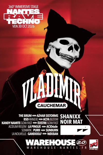Nantes Rave Techno W/ Vladimir Cauchemar, Shanixx, Noir Mat & More
