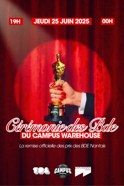 Cérémonie des BDE du Campus du Warehouse I La remise officielle des prix BDE nantais