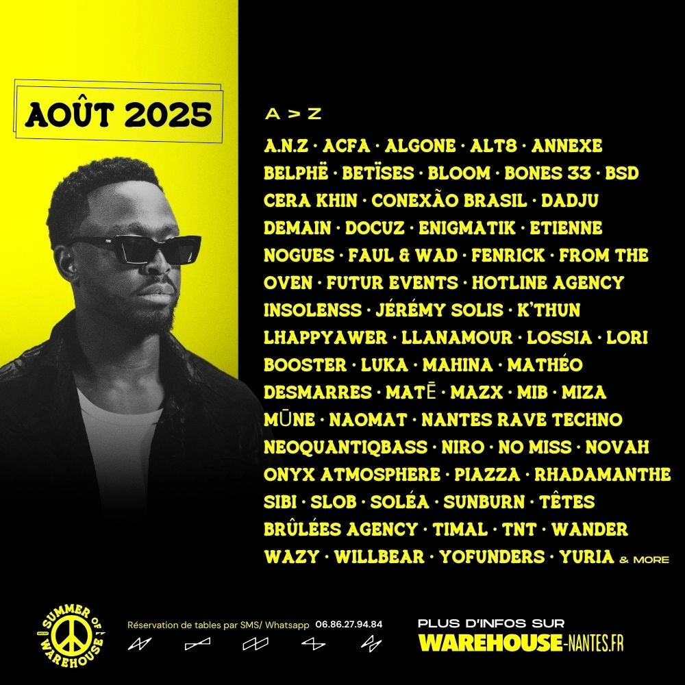 SUMMER OF WAREHOUSE | AOÛT 2025