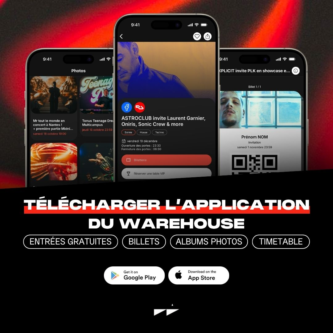 TÉLÉCHARGER L'APP DU WAREHOUSE