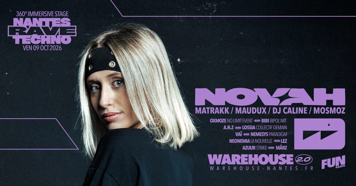 Vip Table In Rave NANTES RAVE TECHNO XXL w/ Novah, Matrakk, Maudux, Dj Caline, Mosmoz ...